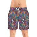 Grateful Dead Colorful Mandala Pattern Swim Shorts | All-Over Print, gift for him, gift for deadhead