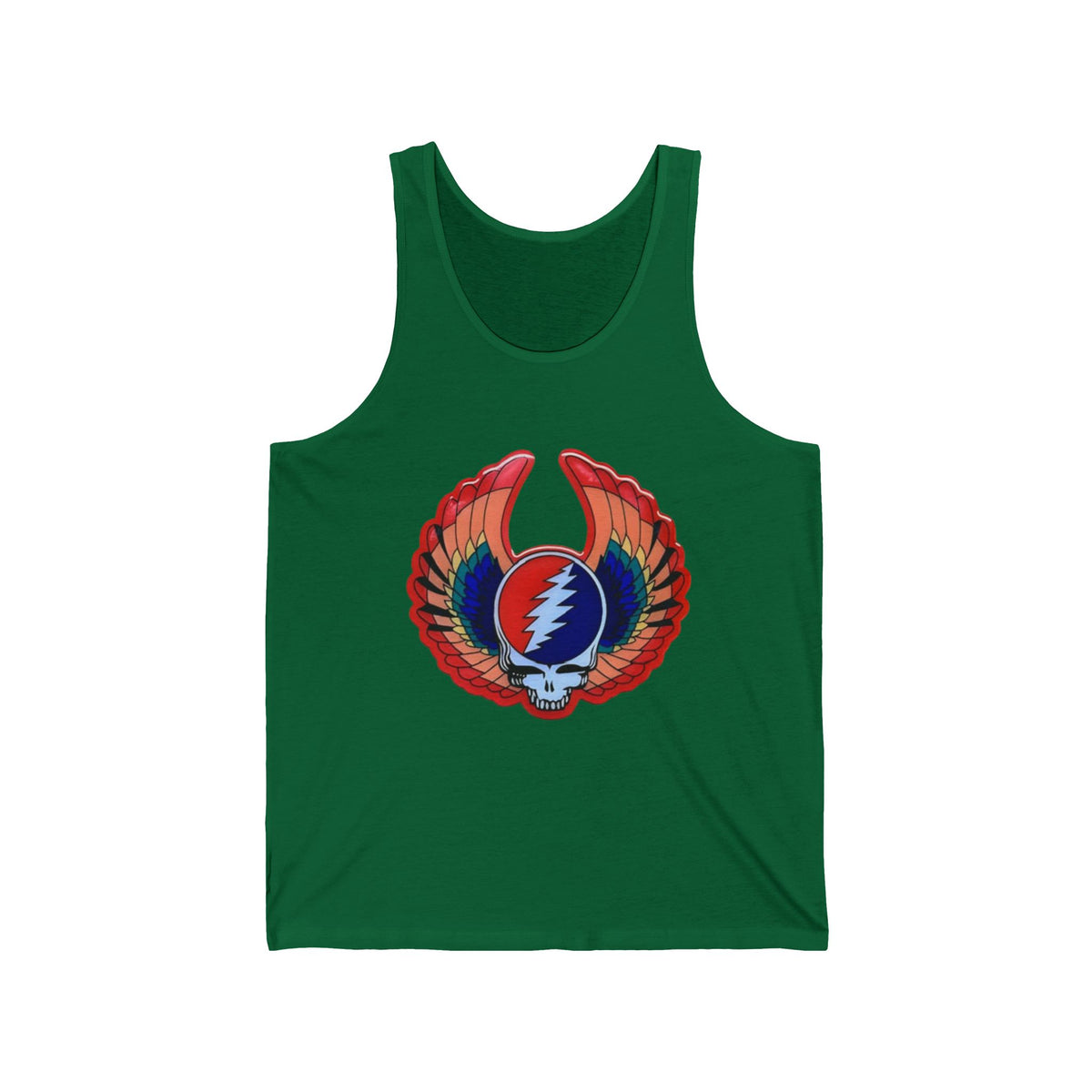 Grateful Dead Lightning Skull Wings tank | psychedelic rock band logo