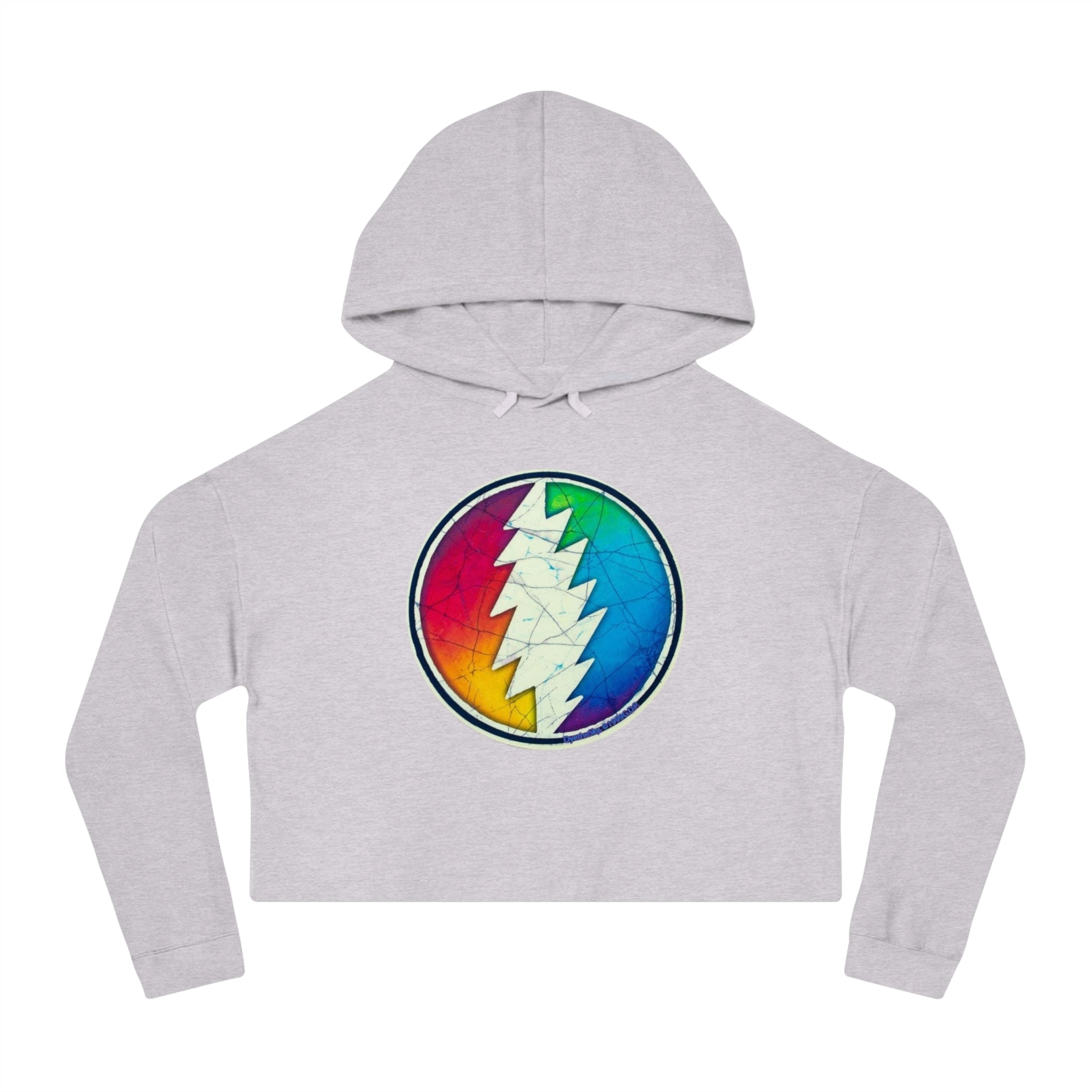 Grateful Dead Bears Cropped Hooded Sweatshirt | Vintage Band Hoodie