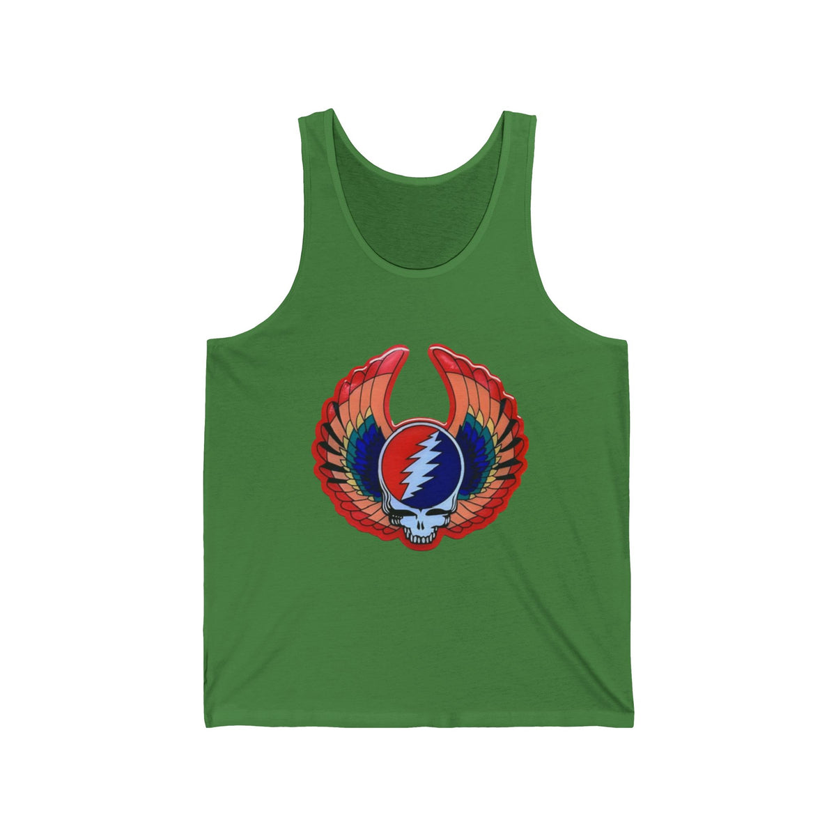 Grateful Dead Lightning Skull Wings tank | psychedelic rock band logo