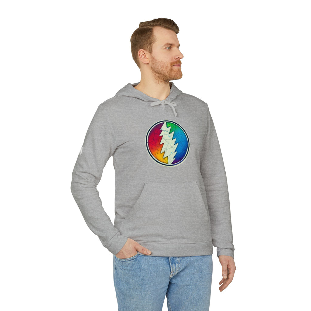 Rainbow Lightning Bolt hoodie | Grateful Dead inspired sweatshirt, gift for a deadhead