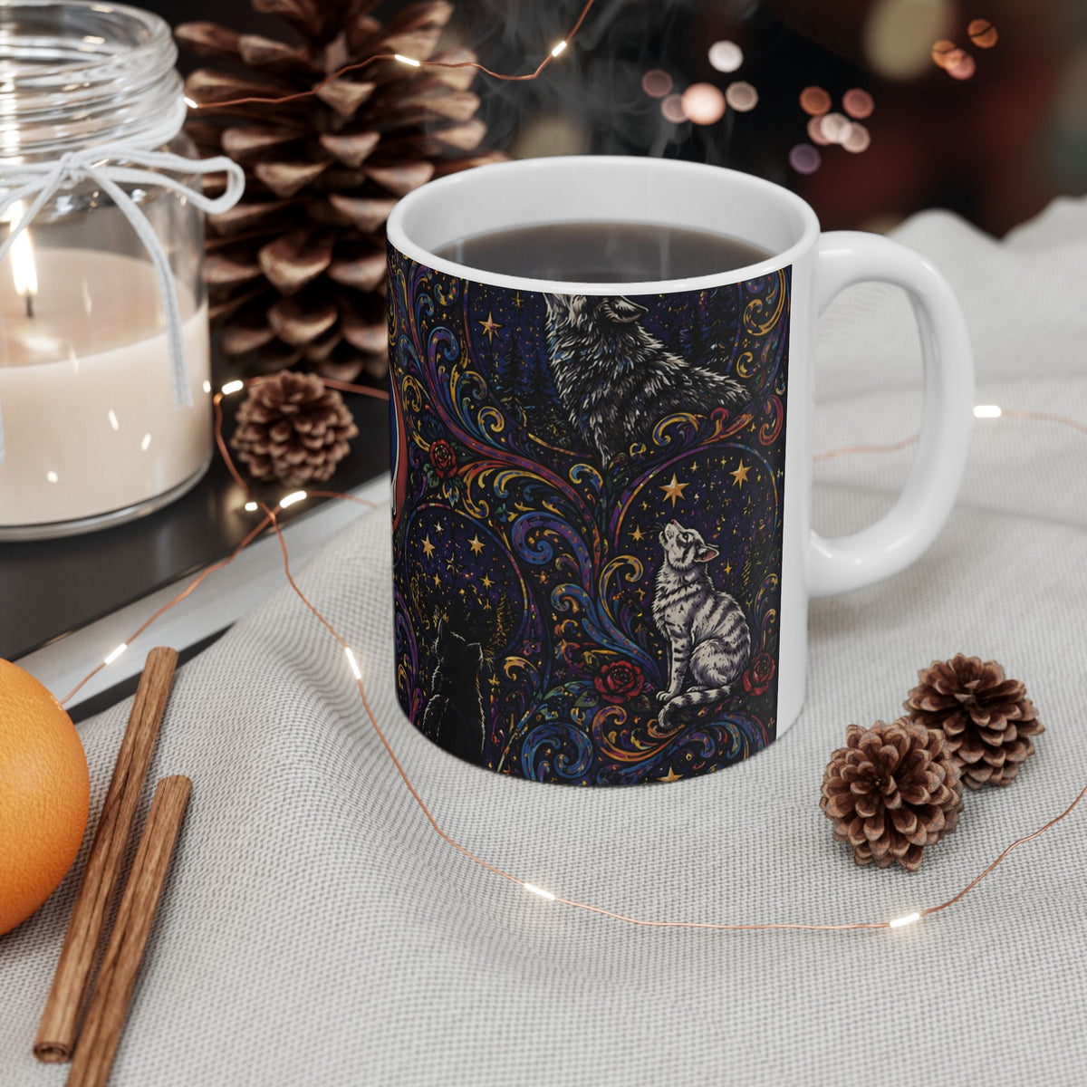 Steal Your Face Skull psychedelic pattern Mug | Ceramic coffee cup, Grateful Dead inspired, gift for a deadhead
