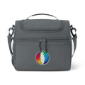 Rainbow Lightning Skull Cooler Bag | Insulated Lunch Tote, Tie Dye Grateful Dead Style