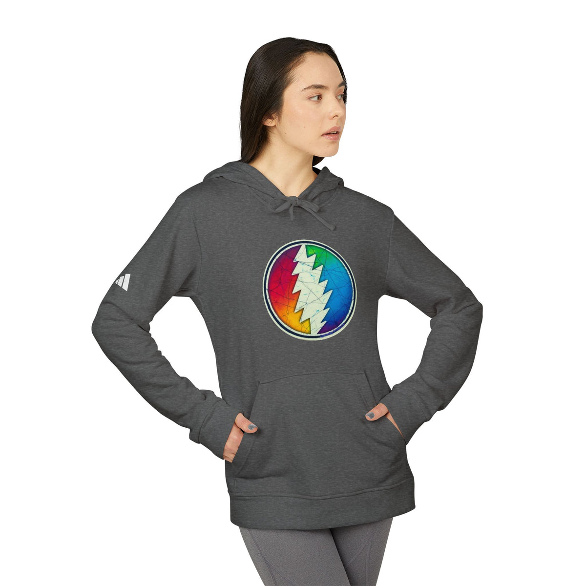 Rainbow Lightning Bolt hoodie | Grateful Dead inspired sweatshirt, gift for a deadhead