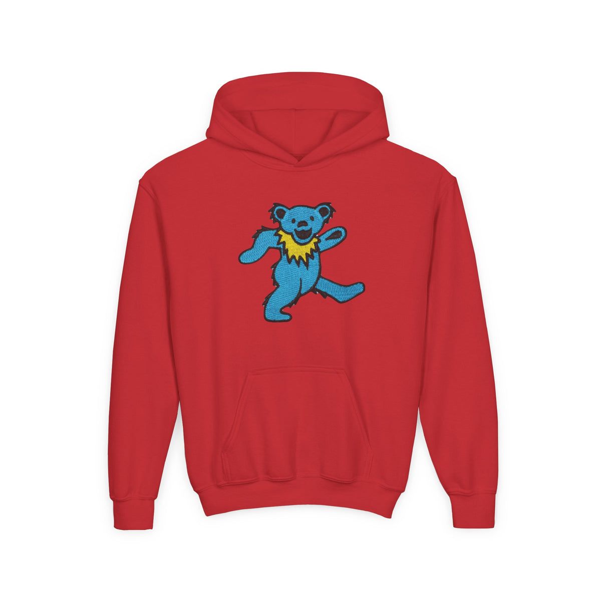 grateful dead Dancing Blue Bear youth hoodie | playful dancing bear graphic