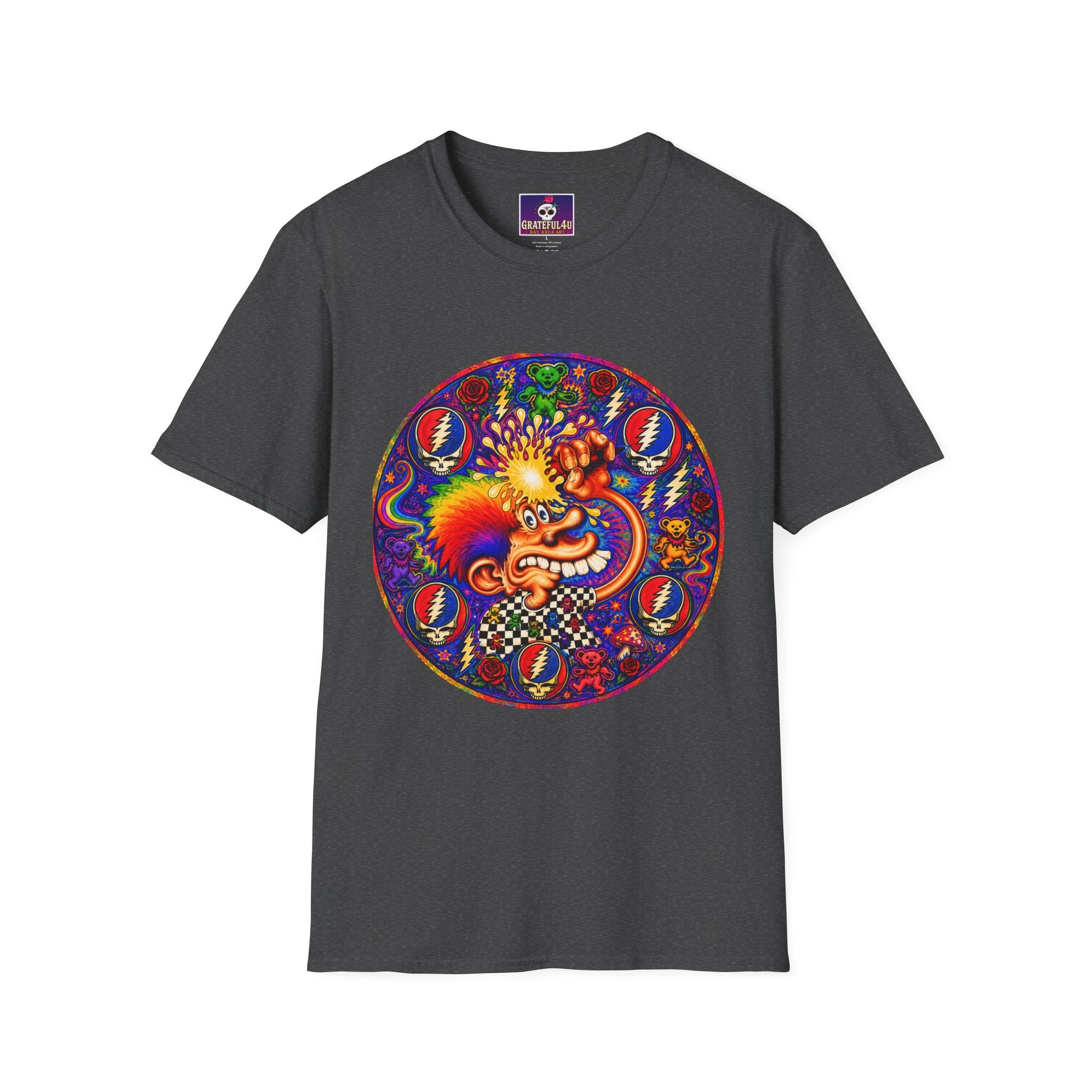 Psychedelic Ice cream man Grateful Dead  T-Shirt | Grateful Dead Inspired Tee