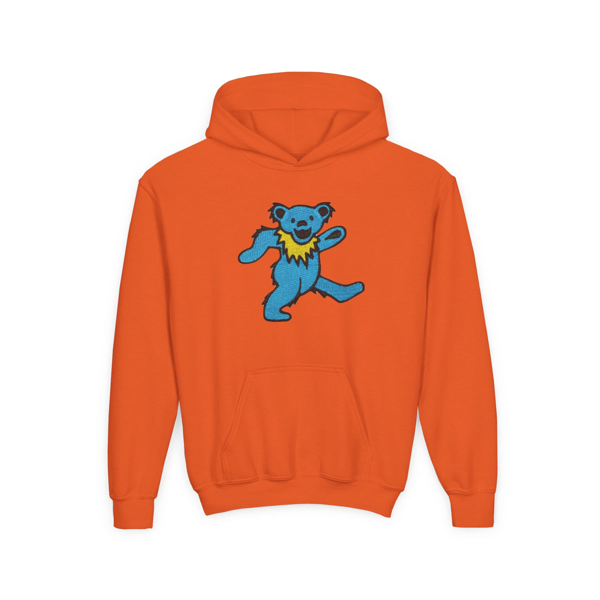 grateful dead Dancing Blue Bear youth hoodie | playful dancing bear graphic