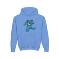 grateful dead Dancing Blue Bear youth hoodie | playful dancing bear graphic