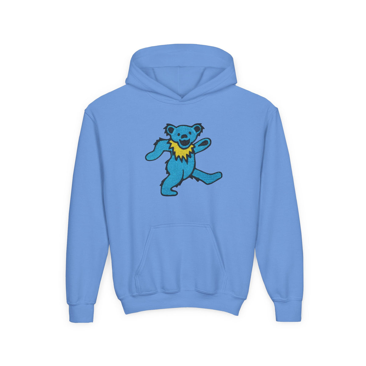 grateful dead Dancing Blue Bear youth hoodie | playful dancing bear graphic