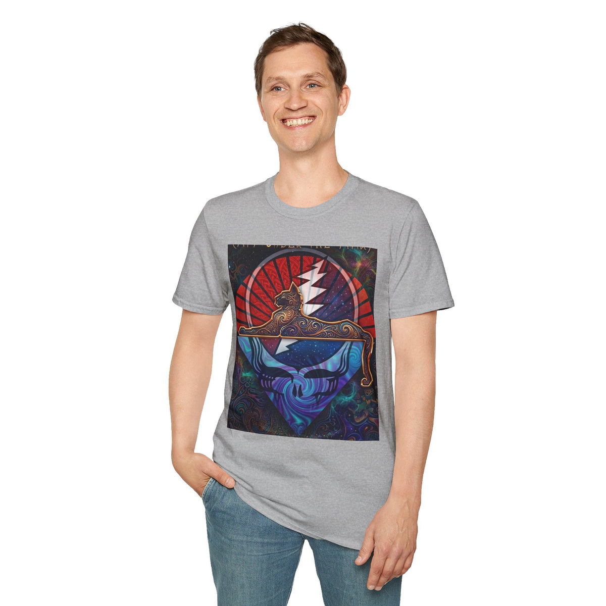 Steal Your Face Skull Lightning T-Shirt, gift for a deadhead  | Psychedelic Grateful Dead Tee