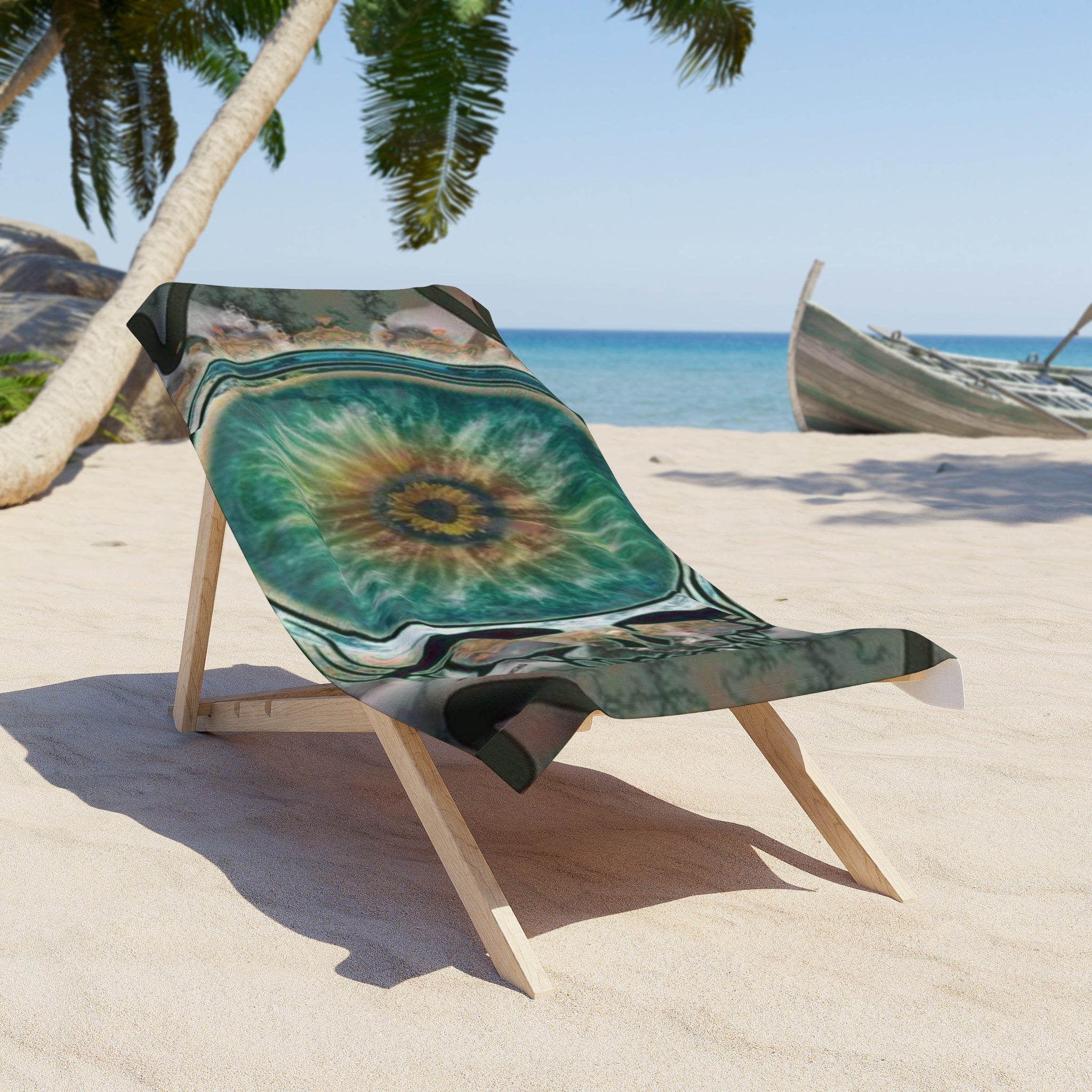 Grateful Dead Skull Beach Towel | Surreal Eye Graphic