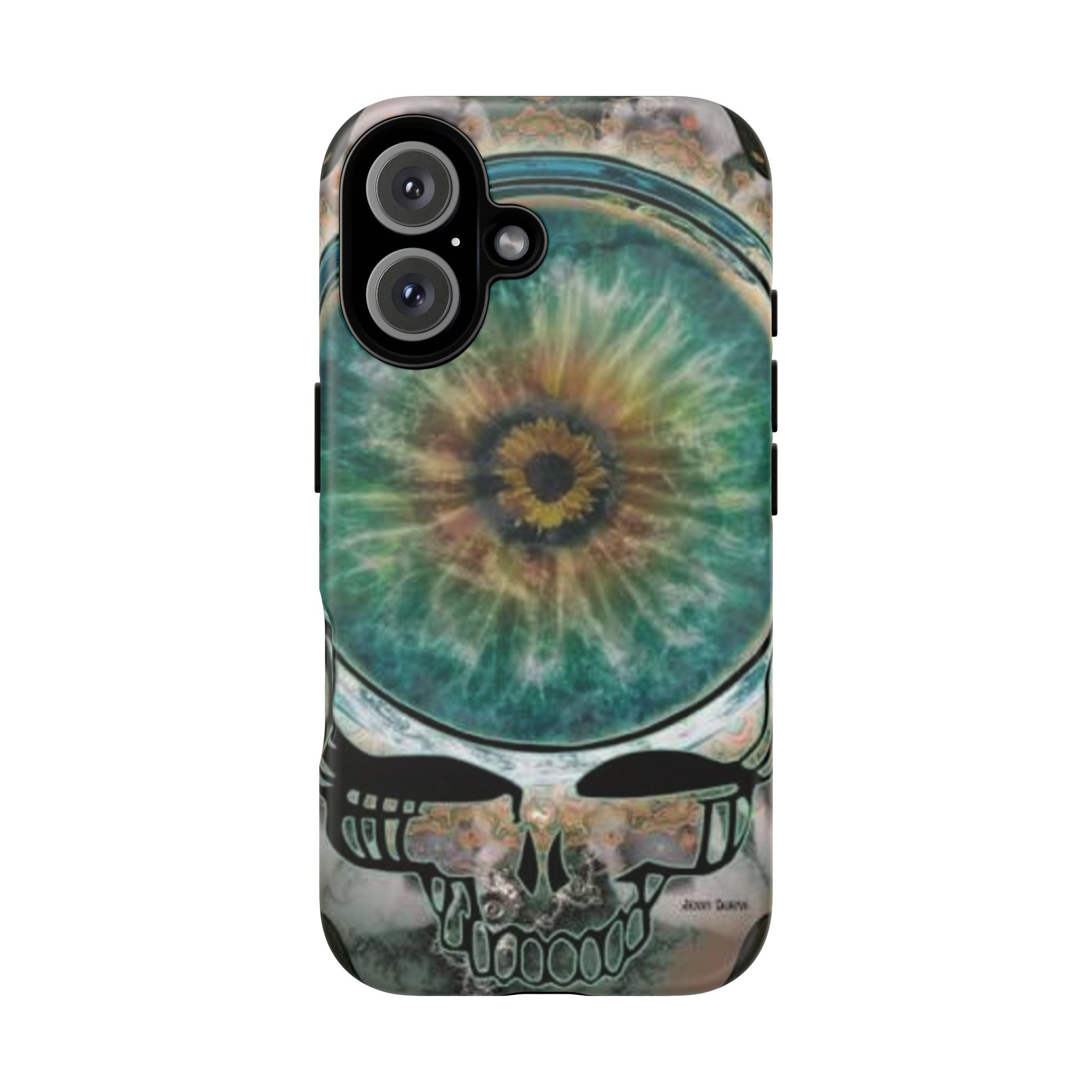 Psychedelic Eye Skull phone case | tough protective phone case, Grateful Dead inspired, gift for a deadhead