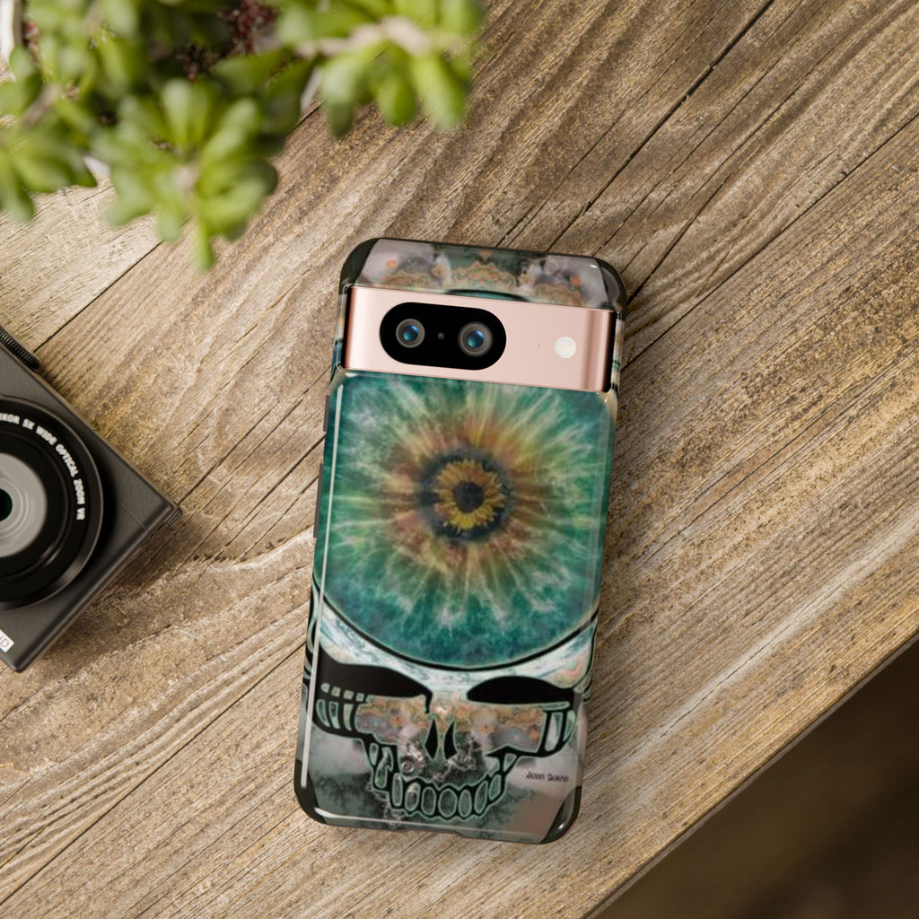 Psychedelic Eye Skull phone case | tough protective phone case, Grateful Dead inspired, gift for a deadhead