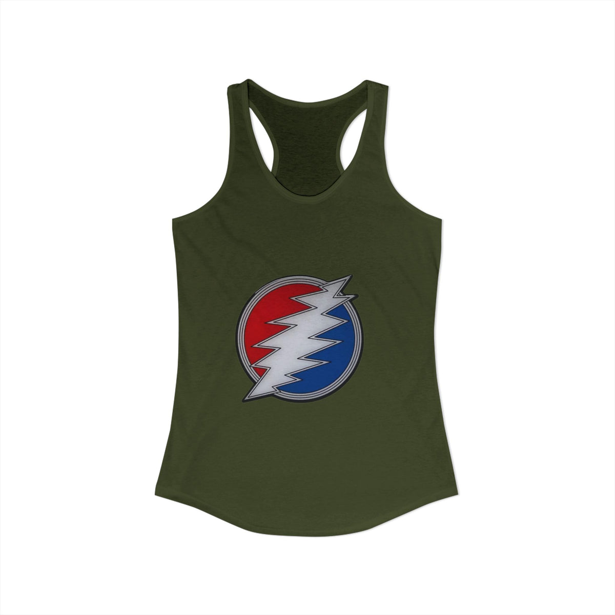 Grateful Dead Inspired Racerback Tank Top, Women's Summer Top, Festival Wear, Music Lover Gift, Hippie Apparel, Casual Outfit