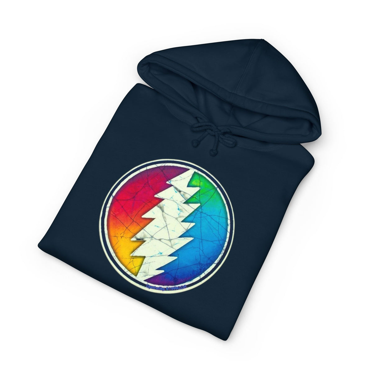 Grateful Dead Rainbow Lightning Bolt Circle Hoodie | Psychedelic Grateful Dead Style, gift for a deadhead