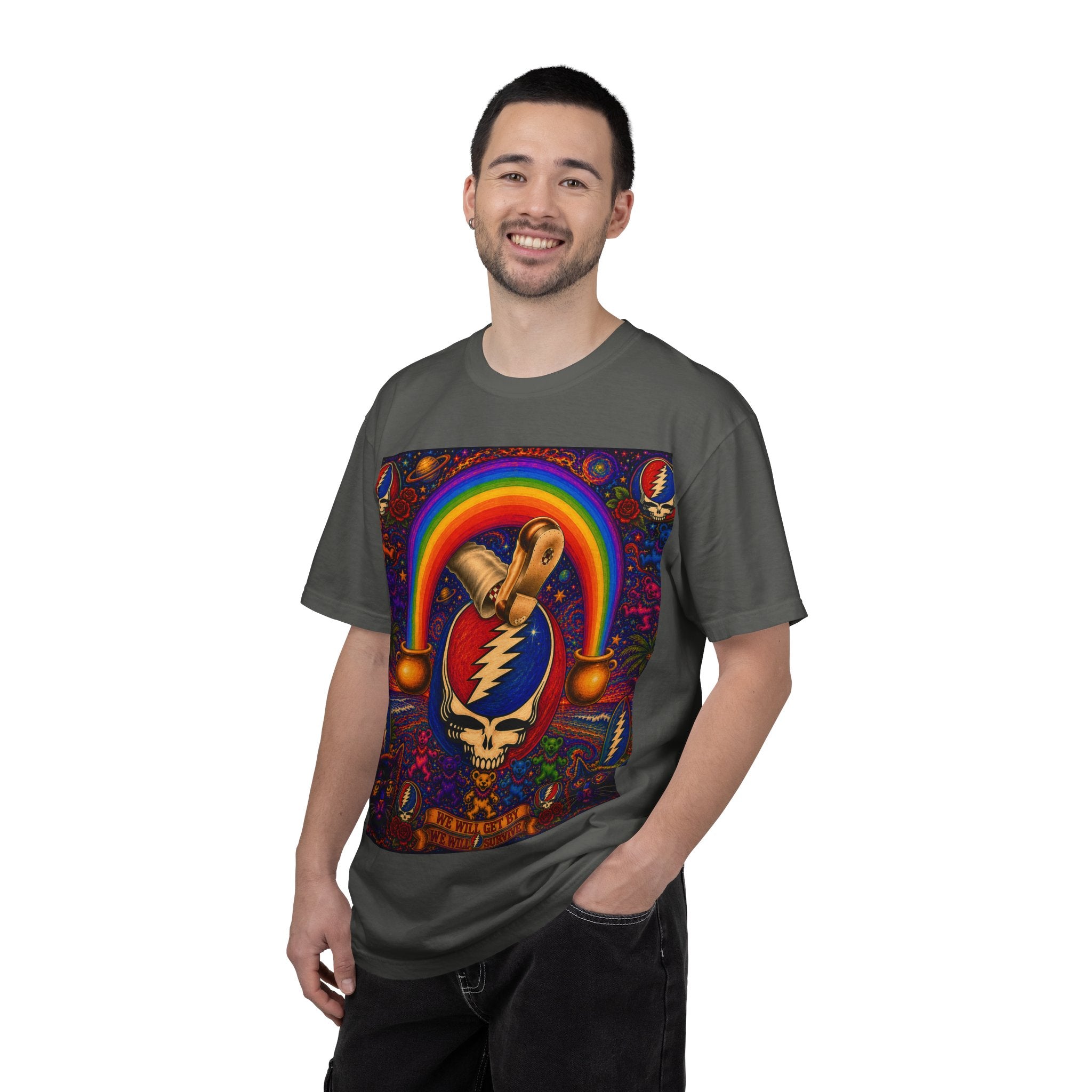 Steal Your Face Skull with RainbowT-Shirt | Psychedelic Rock Tee
