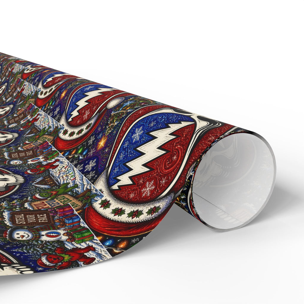 Snowman Ornament Pattern Wrapping Paper | Holiday Christmas Wrap Roll