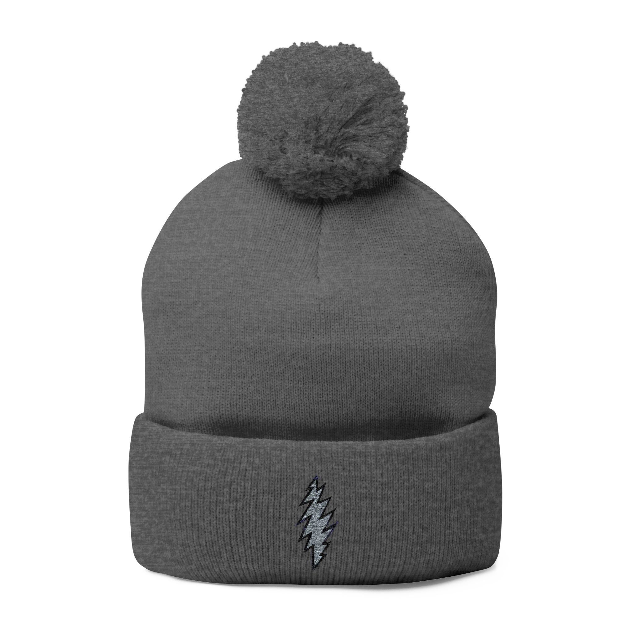 grateful dead Cozy Pom-Pom Knit Cap with Embroidered Design, Winter Hat, Gift for Him/Her, Cute Beanie, Stylish Accessory