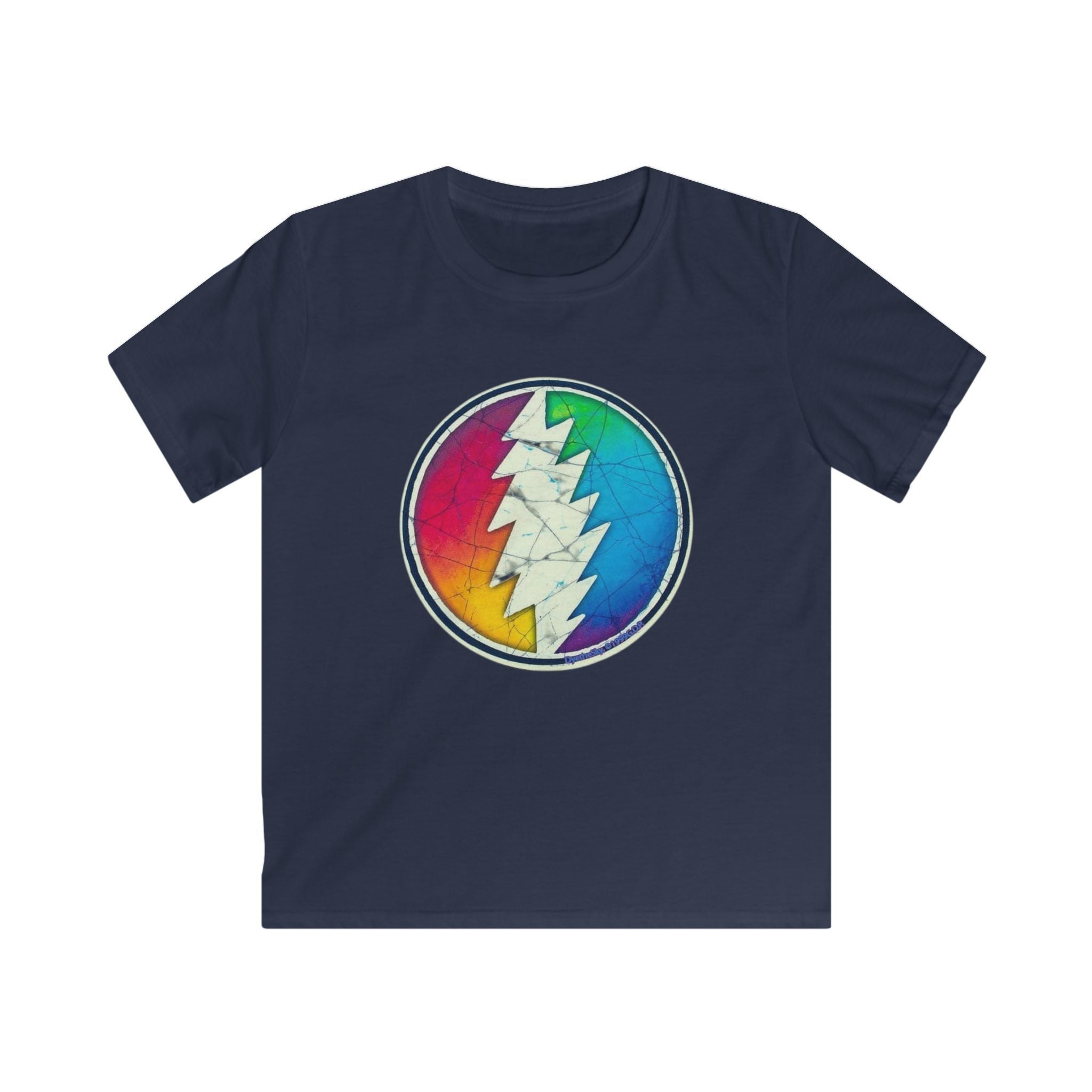 Grateful Dead Rainbow Lightning Skull tee | Kids T-Shirt