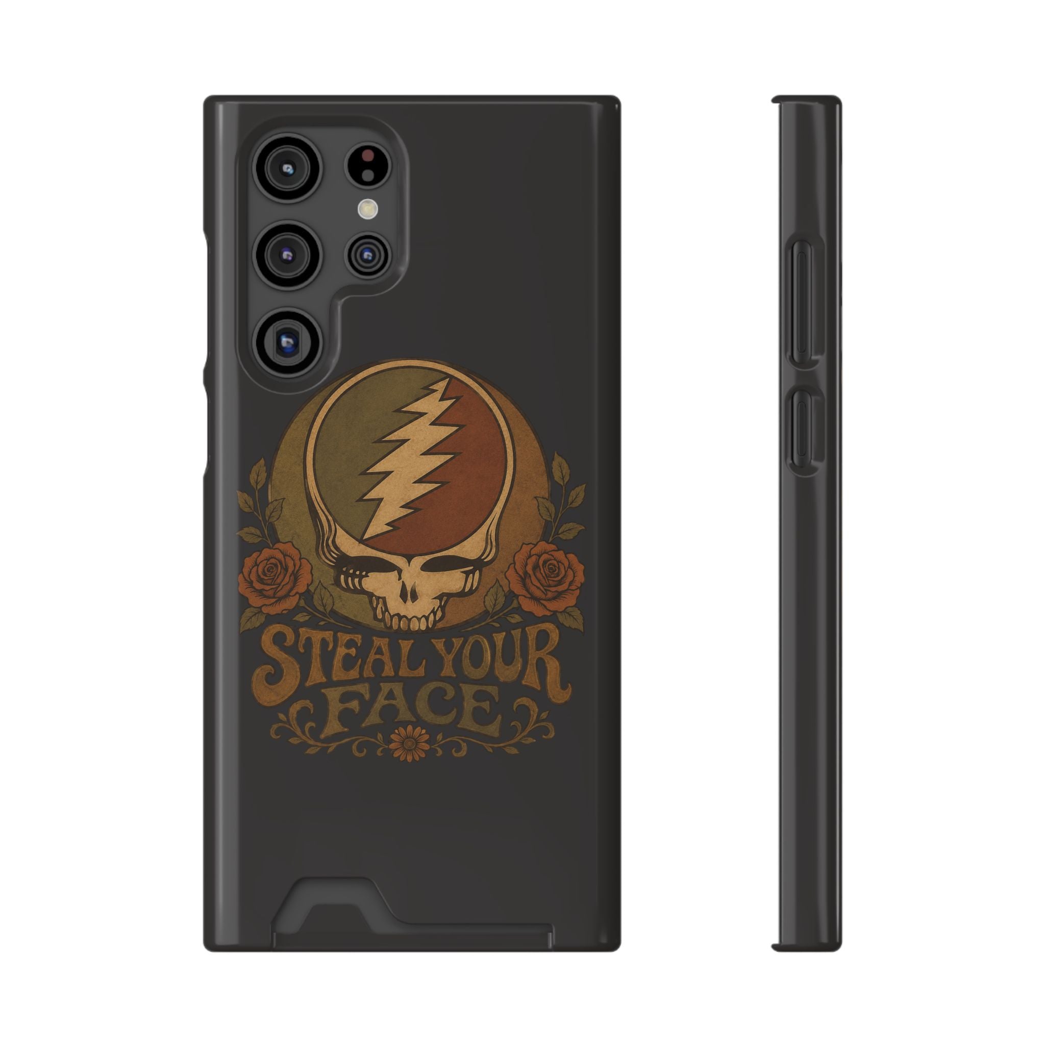 Steal Your Face skull lightning emblem Phone Case