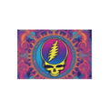 Psychedelic Lightning Skull Outdoor Rug | Colorful Mandala Doormat