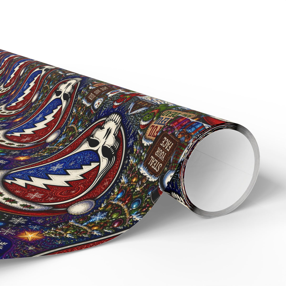 Snowman Ornament Pattern Wrapping Paper | Holiday Christmas Wrap Roll