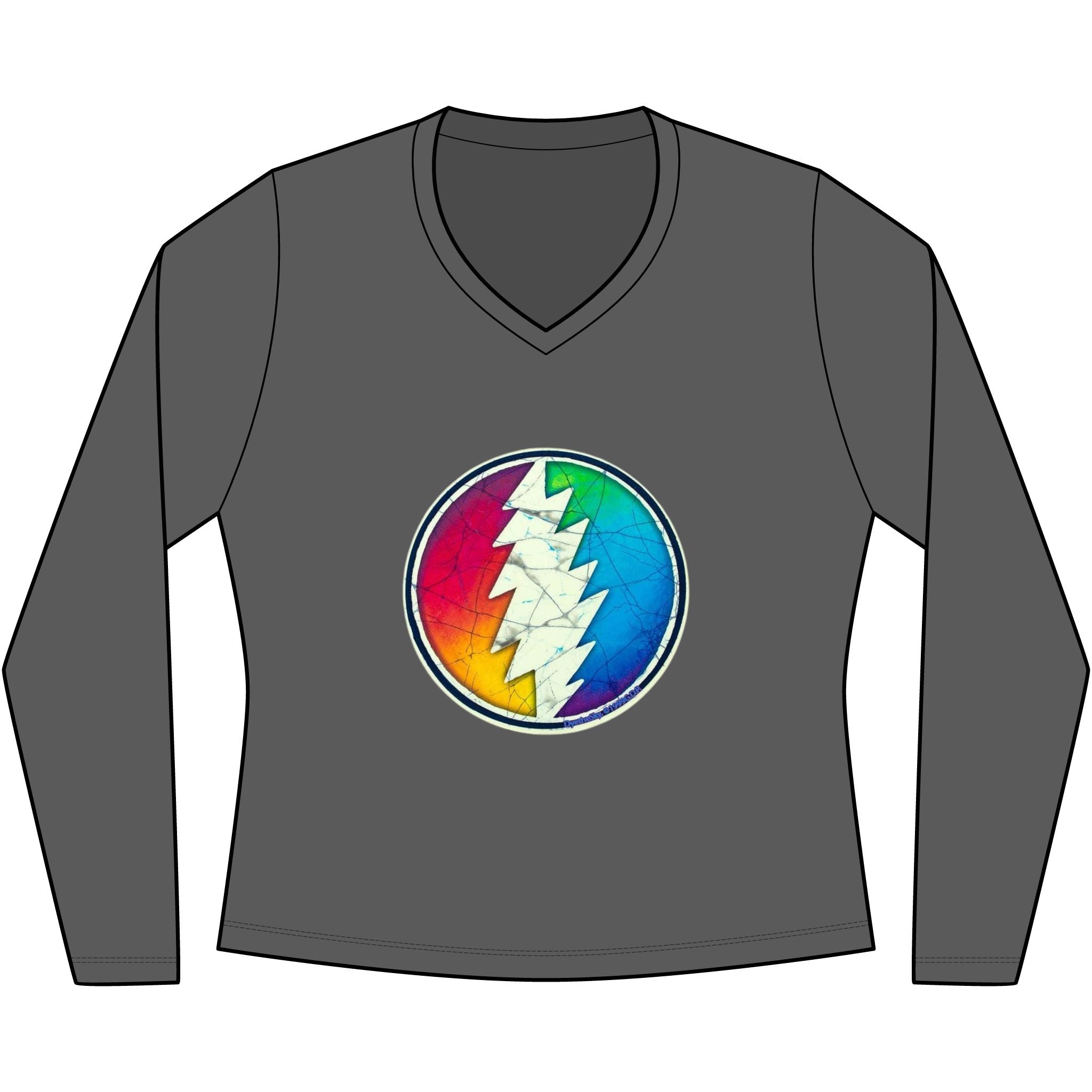 Grateful Dead V-Neck Tee | Women's Long Sleeve