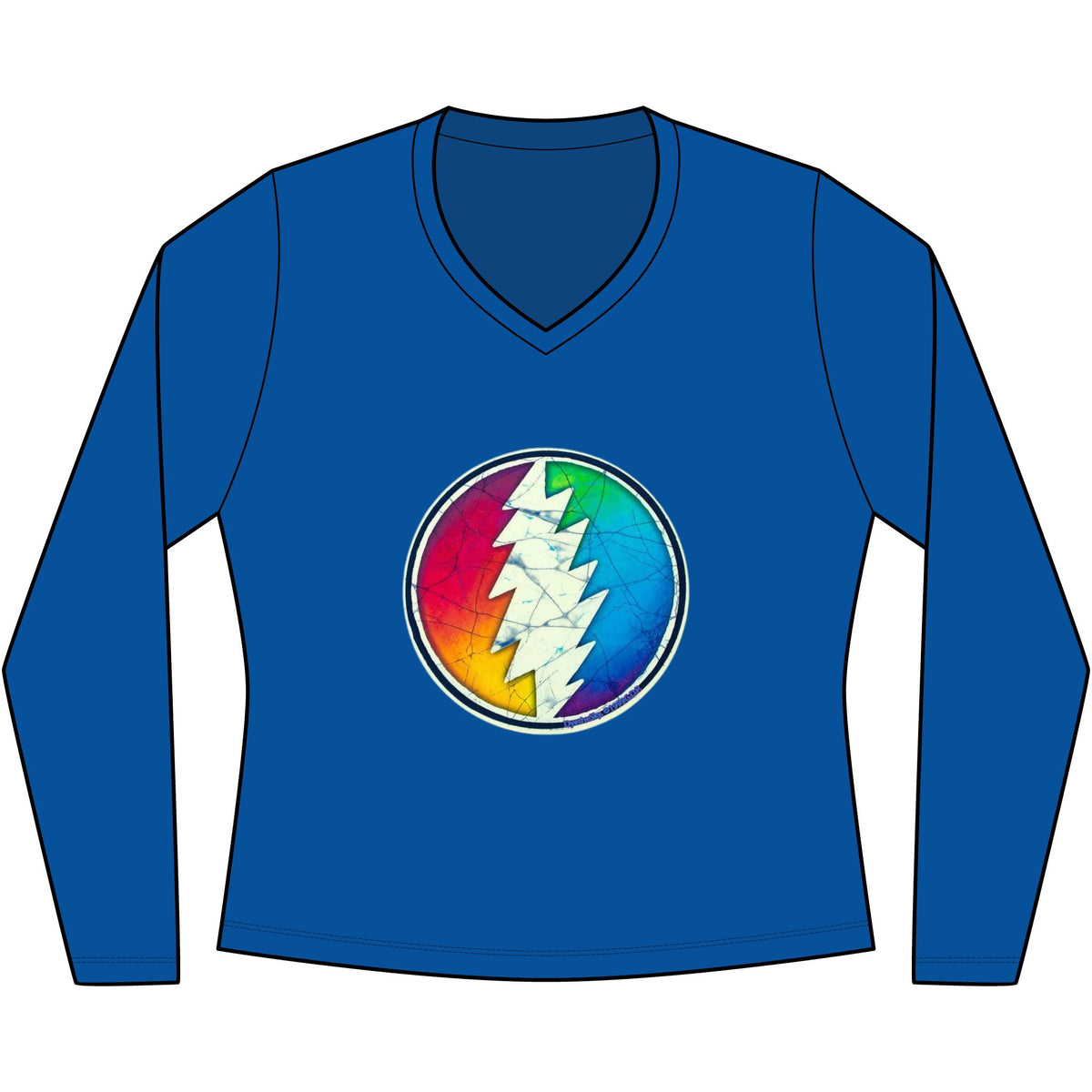 Grateful Dead V-Neck Tee | Women's Long Sleeve