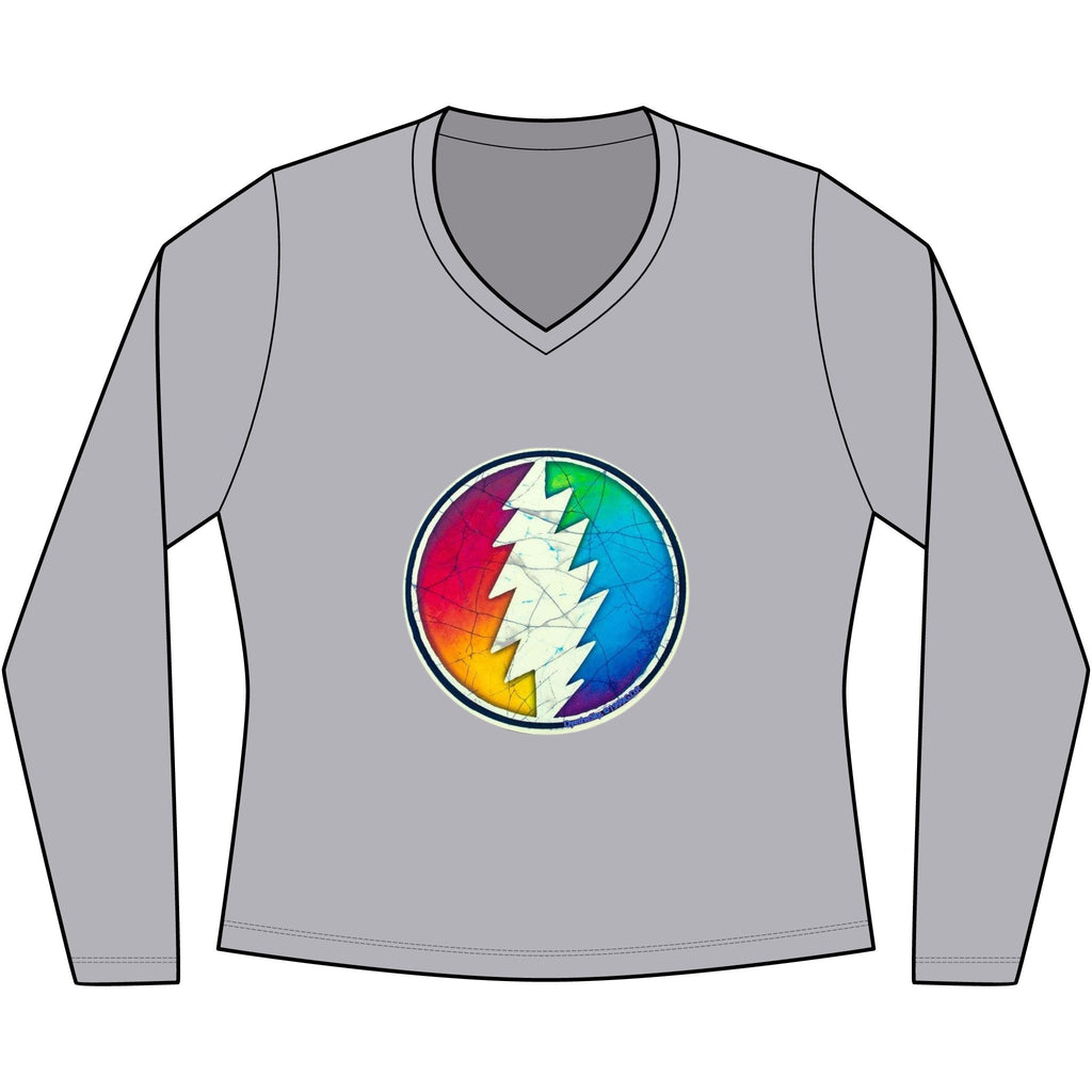 Grateful Dead V-Neck Tee | Women's Long Sleeve