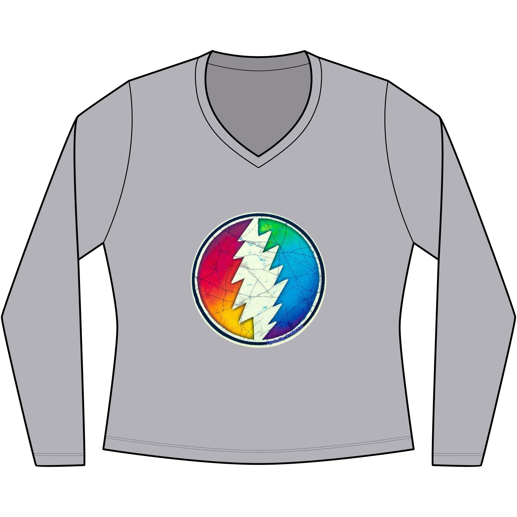 Grateful Dead V-Neck Tee | Women's Long Sleeve