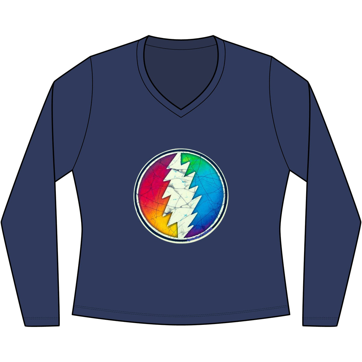 Grateful Dead V-Neck Tee | Women's Long Sleeve
