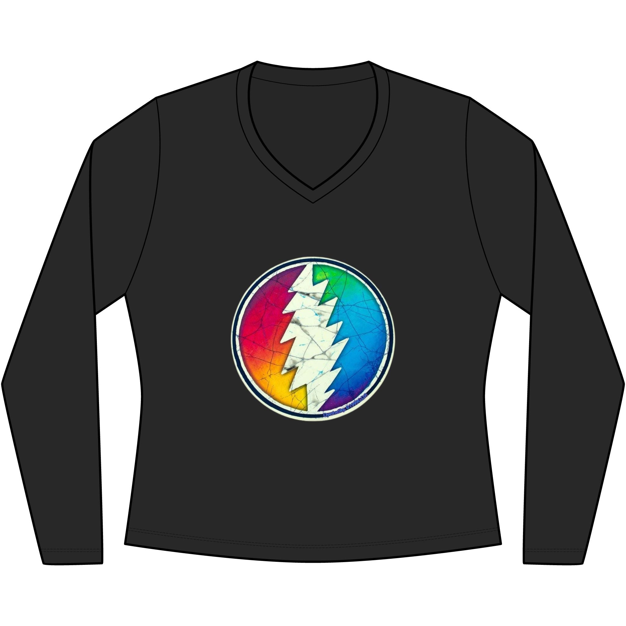 Grateful Dead V-Neck Tee | Women's Long Sleeve