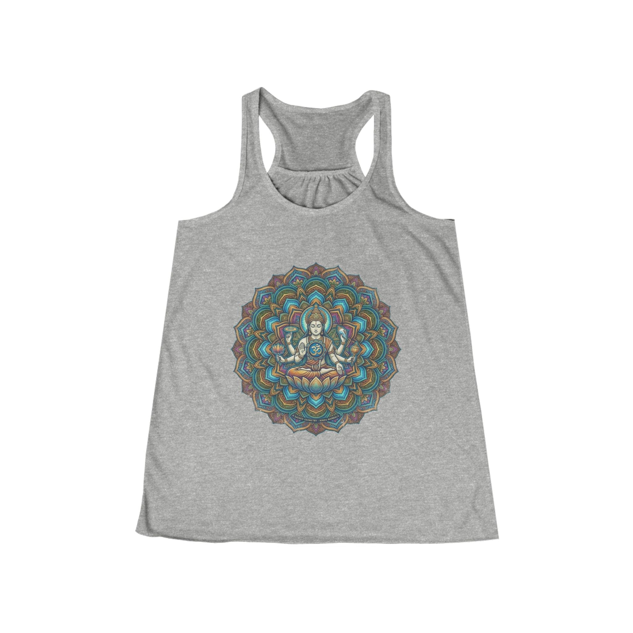 Buddha Mandala Tank, gift for her, mom, sister, yogi, Hindu.