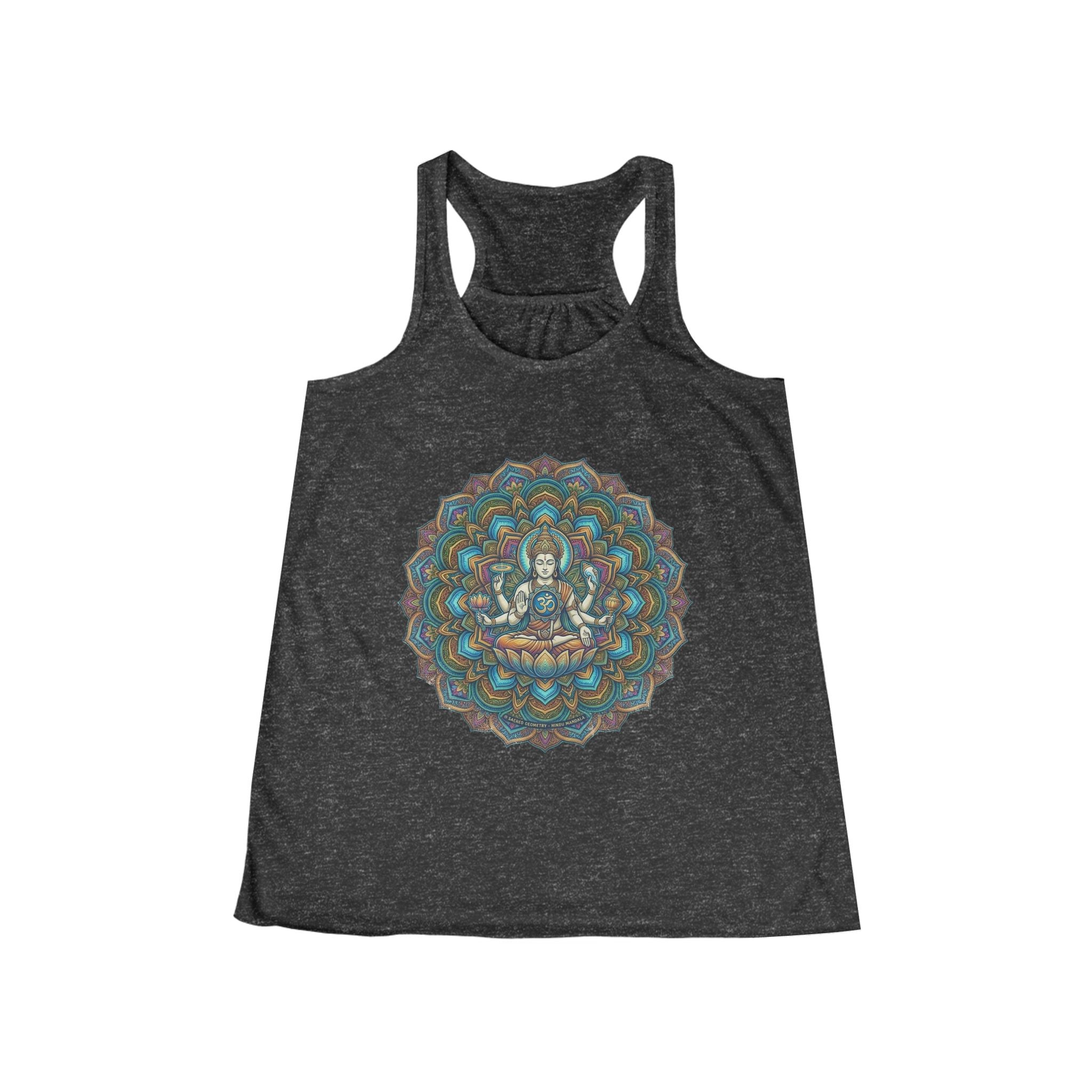Buddha Mandala Tank, gift for her, mom, sister, yogi, Hindu.