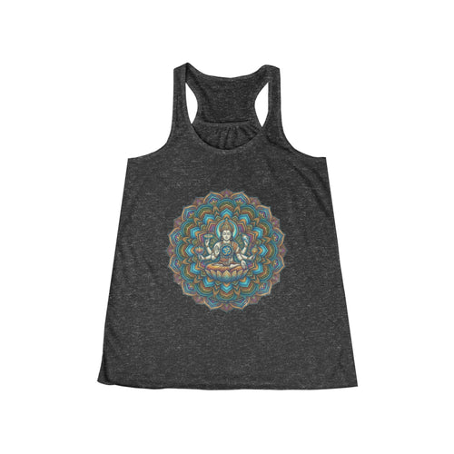 Buddha Mandala Tank, gift for her, mom, sister, yogi, Hindu.