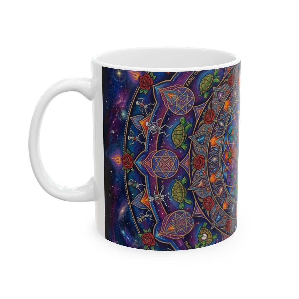 Grateful Dead Skull Mug | Ceramic Coffee Tea Cup 11oz 15oz, gift for deadhead, gift for him, her, friend