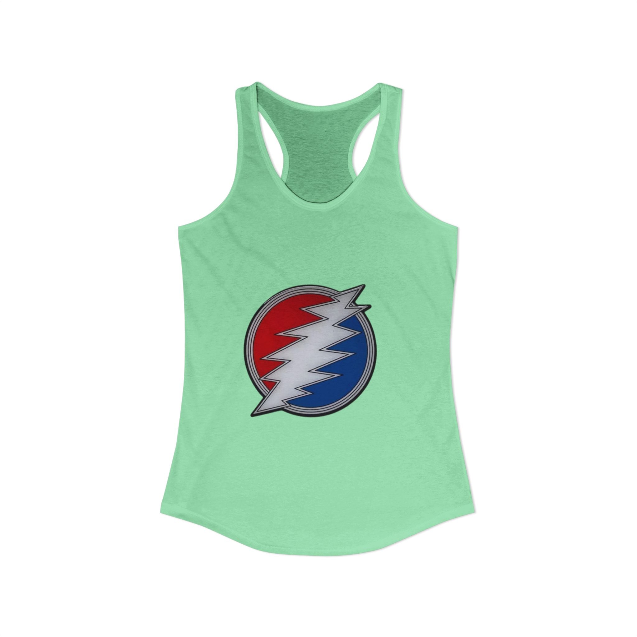 Grateful Dead Inspired Racerback Tank Top, Women's Summer Top, Festival Wear, Music Lover Gift, Hippie Apparel, Casual Outfit