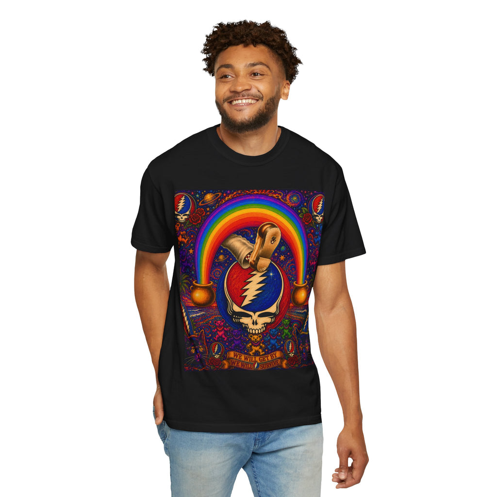Steal Your Face Skull with RainbowT-Shirt | Psychedelic Rock Tee