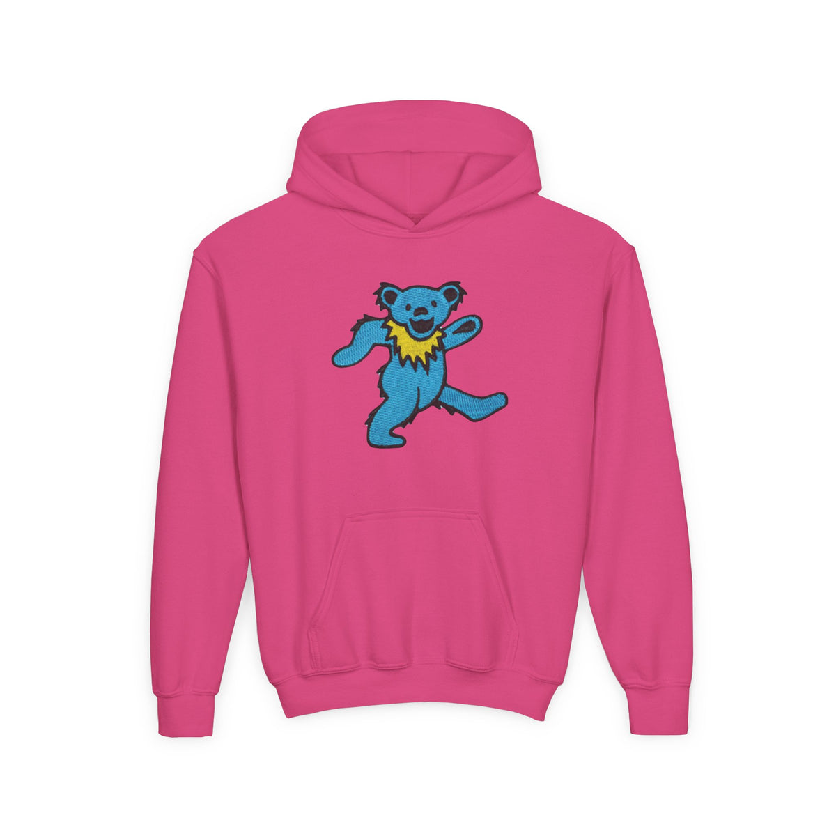 grateful dead Dancing Blue Bear youth hoodie | playful dancing bear graphic