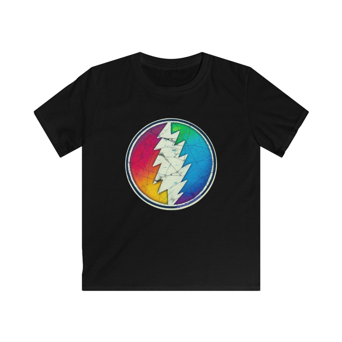 Grateful Dead Rainbow Lightning Skull tee | Kids T-Shirt