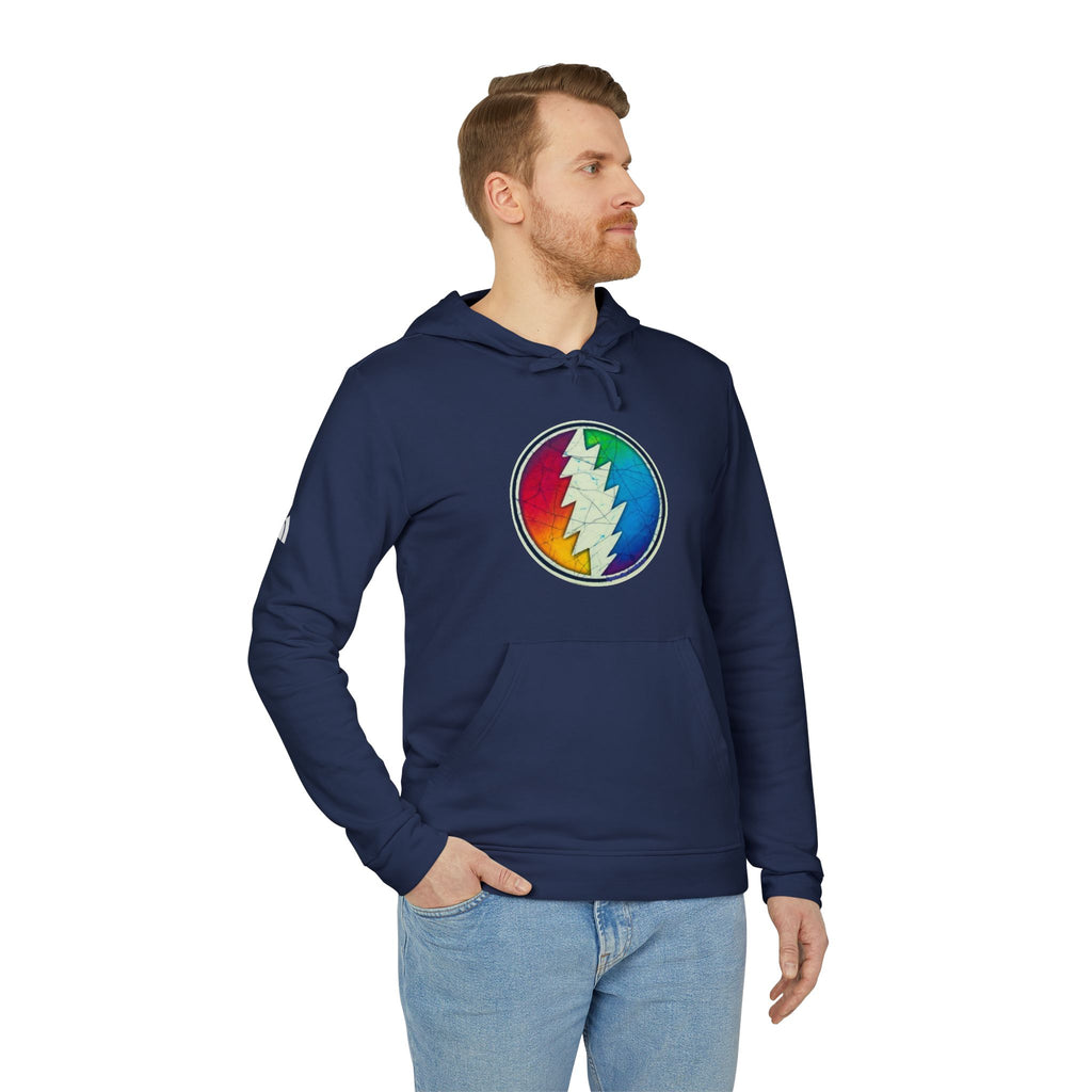Rainbow Lightning Bolt hoodie | Grateful Dead inspired sweatshirt, gift for a deadhead
