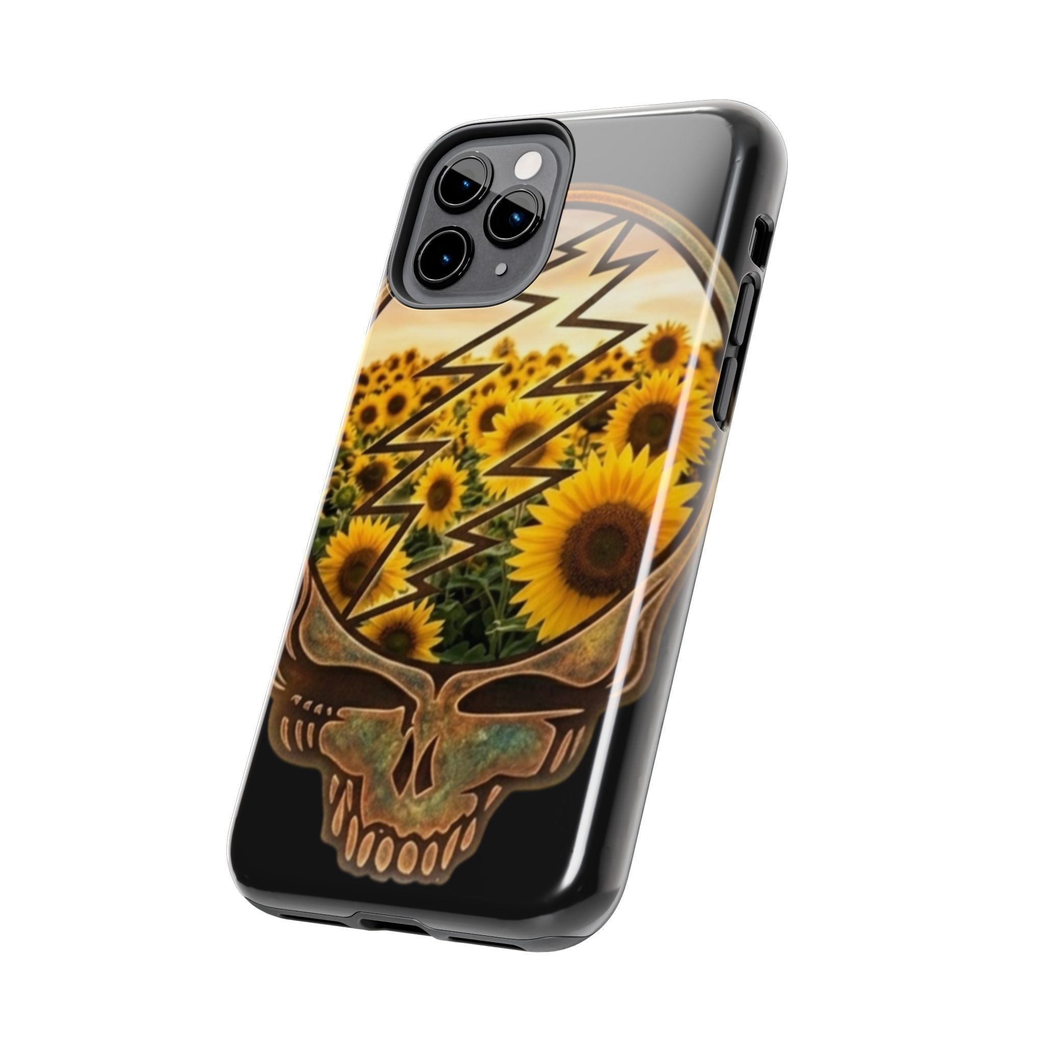 Sunflower Steal Your Face phone case | Grateful Dead inspired, Gift for. a deadhead
