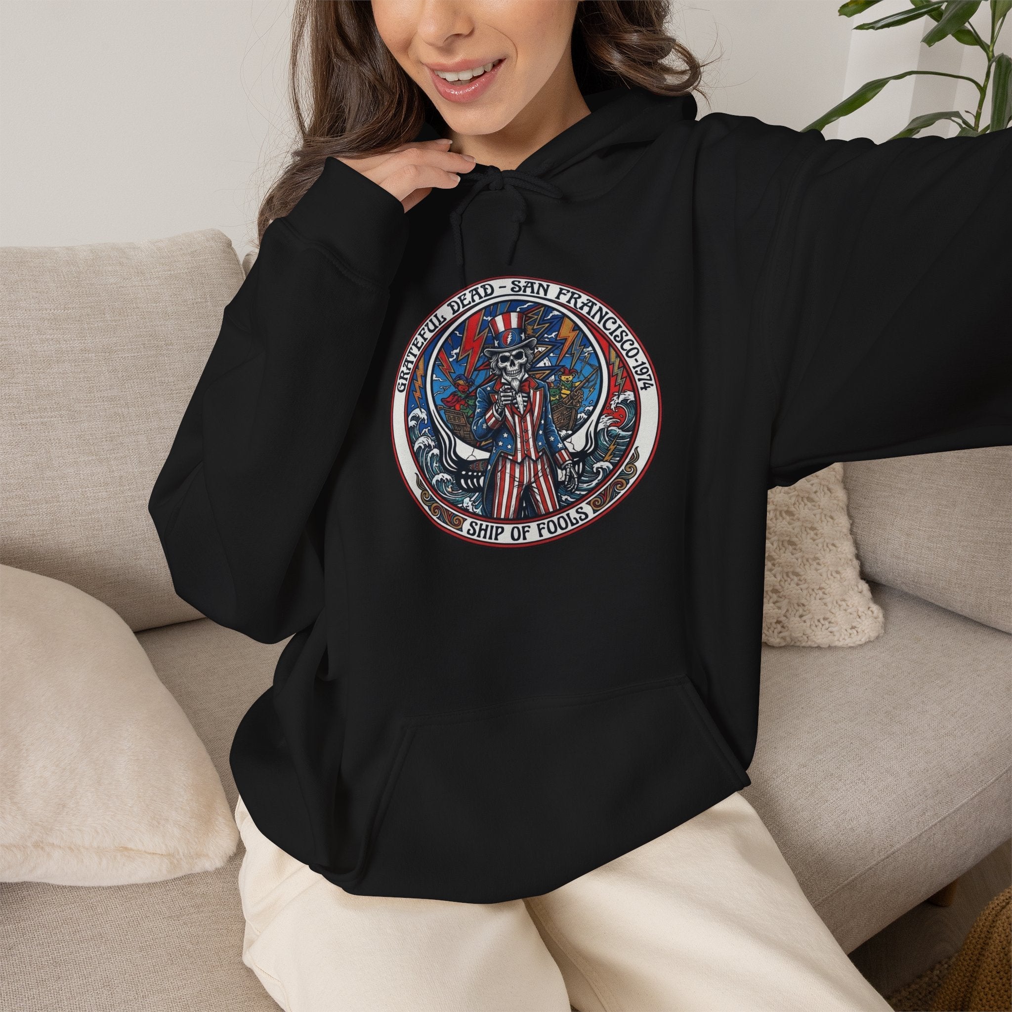 Grateful Dead Uncle Sam  hoodie | vintage gift for a deadhead dad, brother, sister, mom, friend