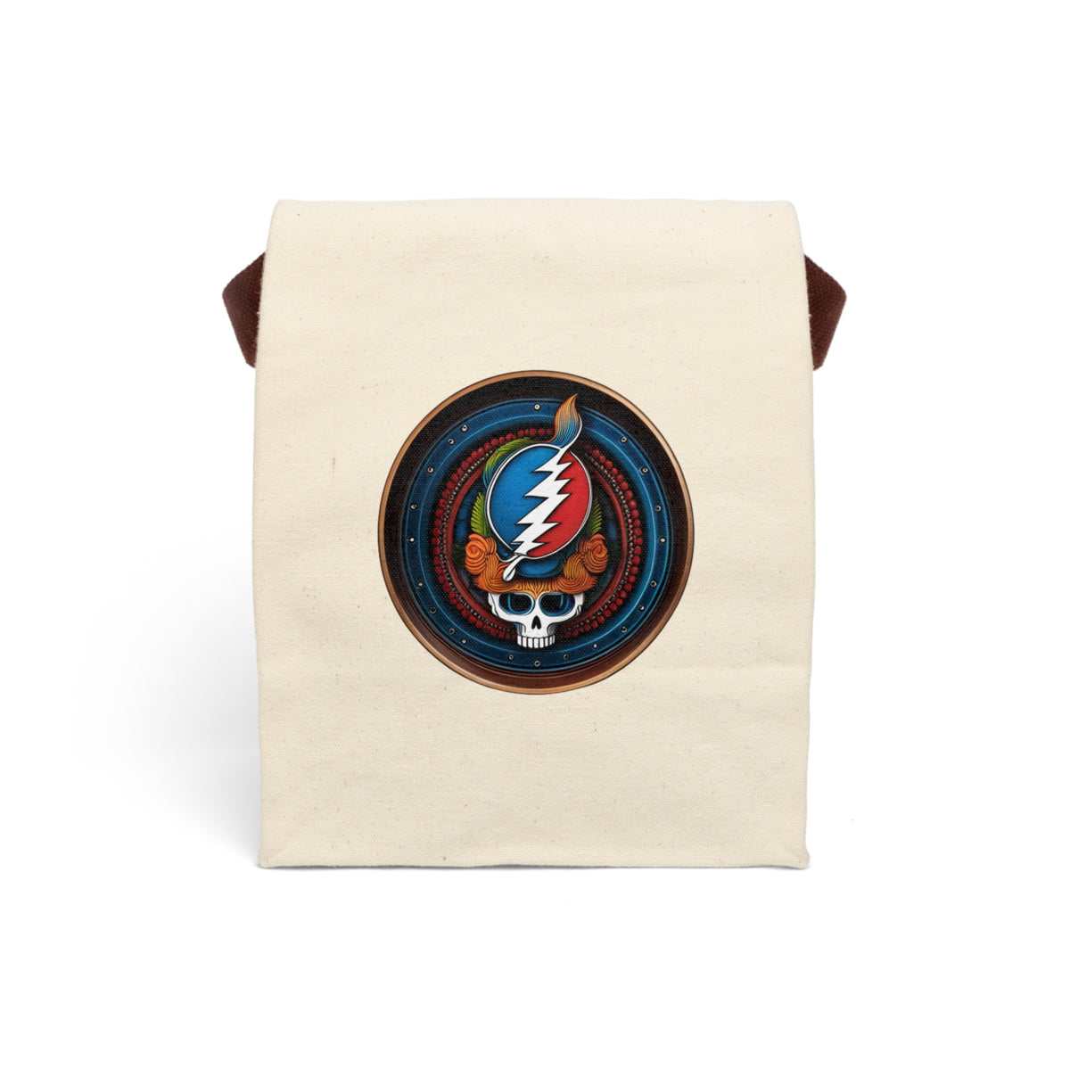 Grateful Dead Canvas Lunch Bag With Strap