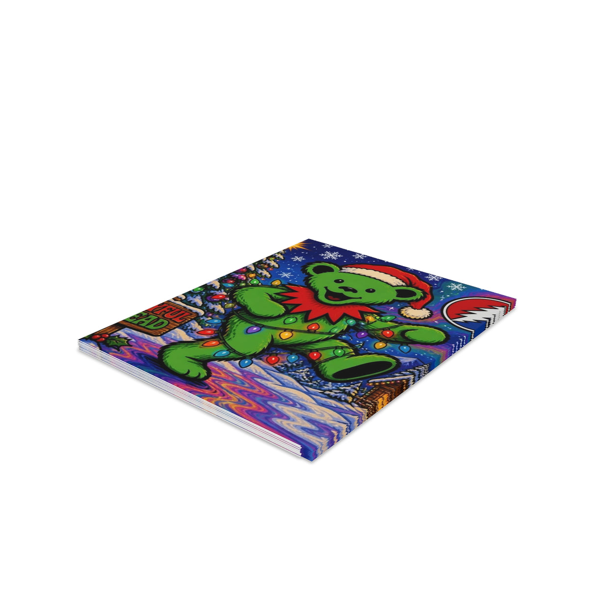 Dancing Bear Christmas card | Holiday Greeting Card, Grateful Dead inspired