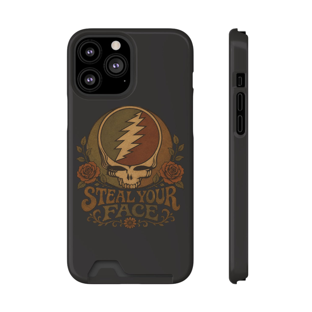 Steal Your Face skull lightning emblem Phone Case