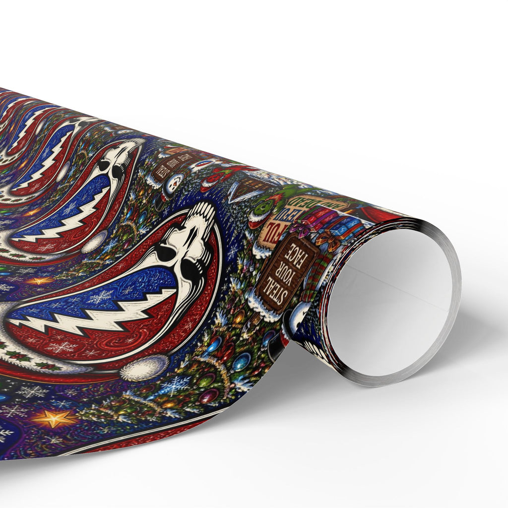 Snowman Ornament Pattern Wrapping Paper | Holiday Christmas Wrap Roll