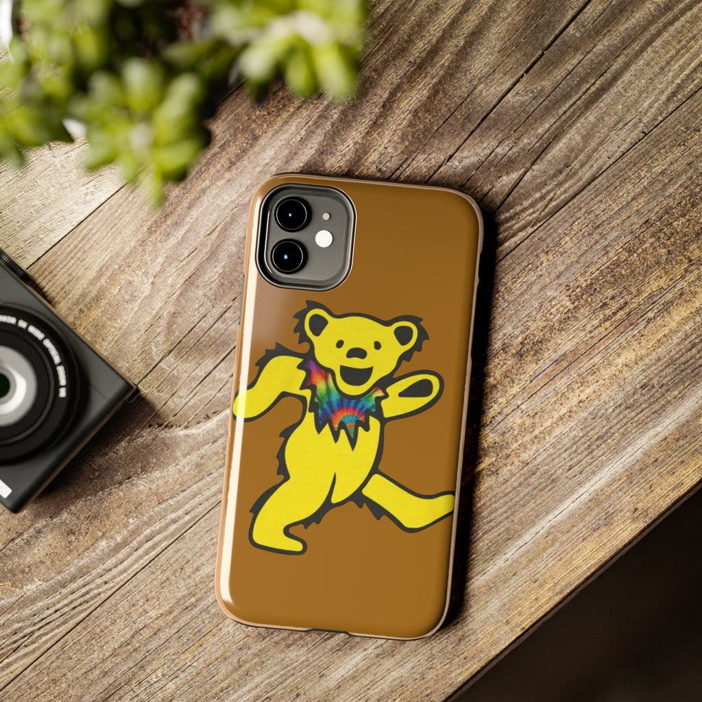 grateful dead Dancing Tie Dye Bear Phone Case | Tough Phone Case, gift for a deadhead