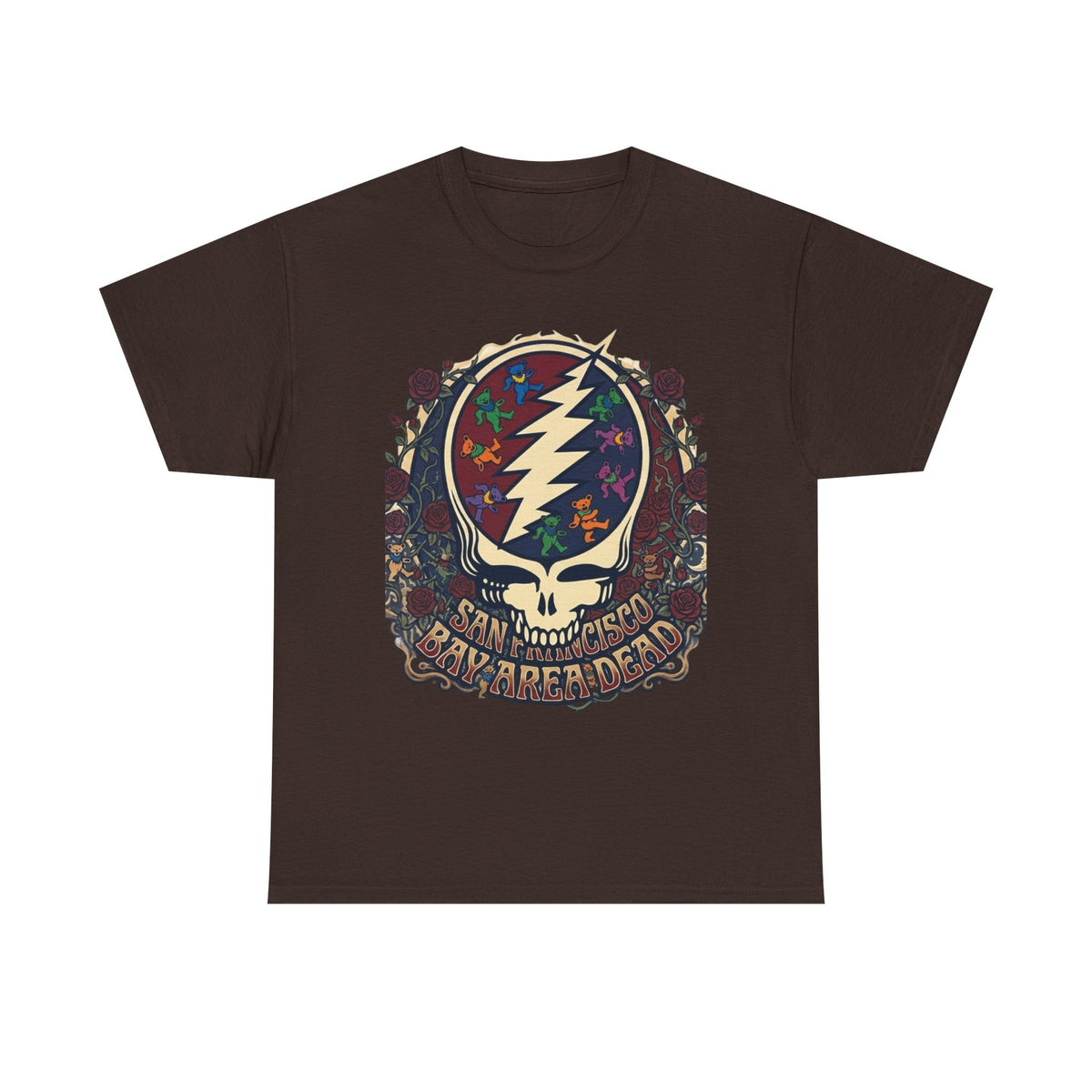 Grateful Dead Steal Your Face Skull Tee | Psychedelic Lightning Bolt T-Shirt