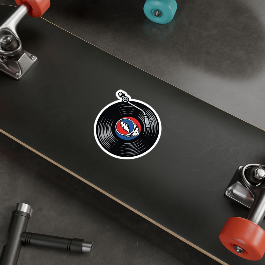 Grateful Dead Steal Your Face Vinyl Record Sticker | Kiss-Cut Vinyl Decal
